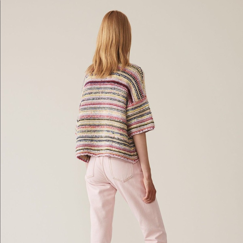Ganni Mixed Knit Striped Sweater - Picture 3 of 8